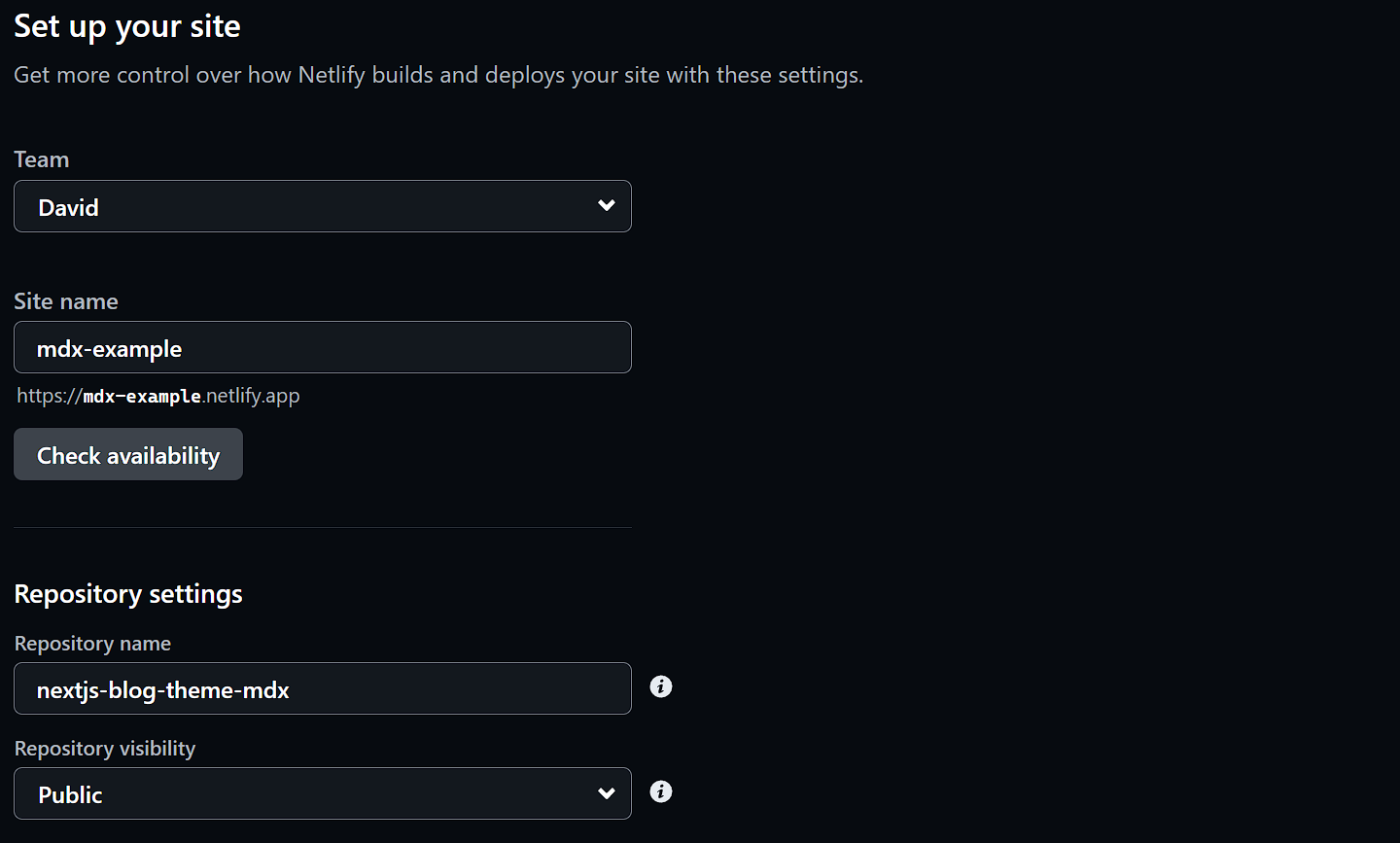 Deploy log showing the build process for a Next.js theme in Netlify.