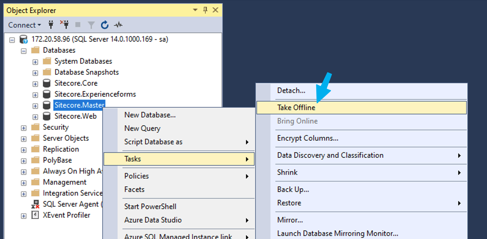 Swapping The Upgraded Database