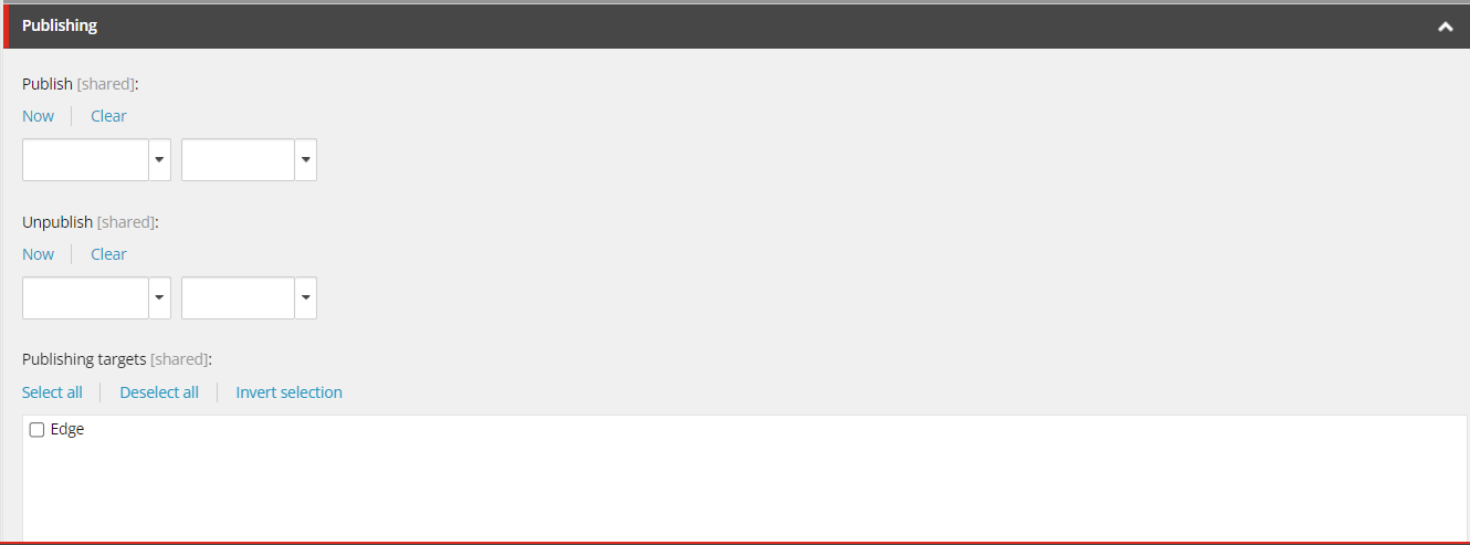 Setting up publishing schedules in Sitecore