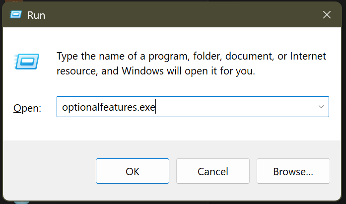Image of PowerShell Reinstall Accessing Windows Features via optionalfeaturesexe