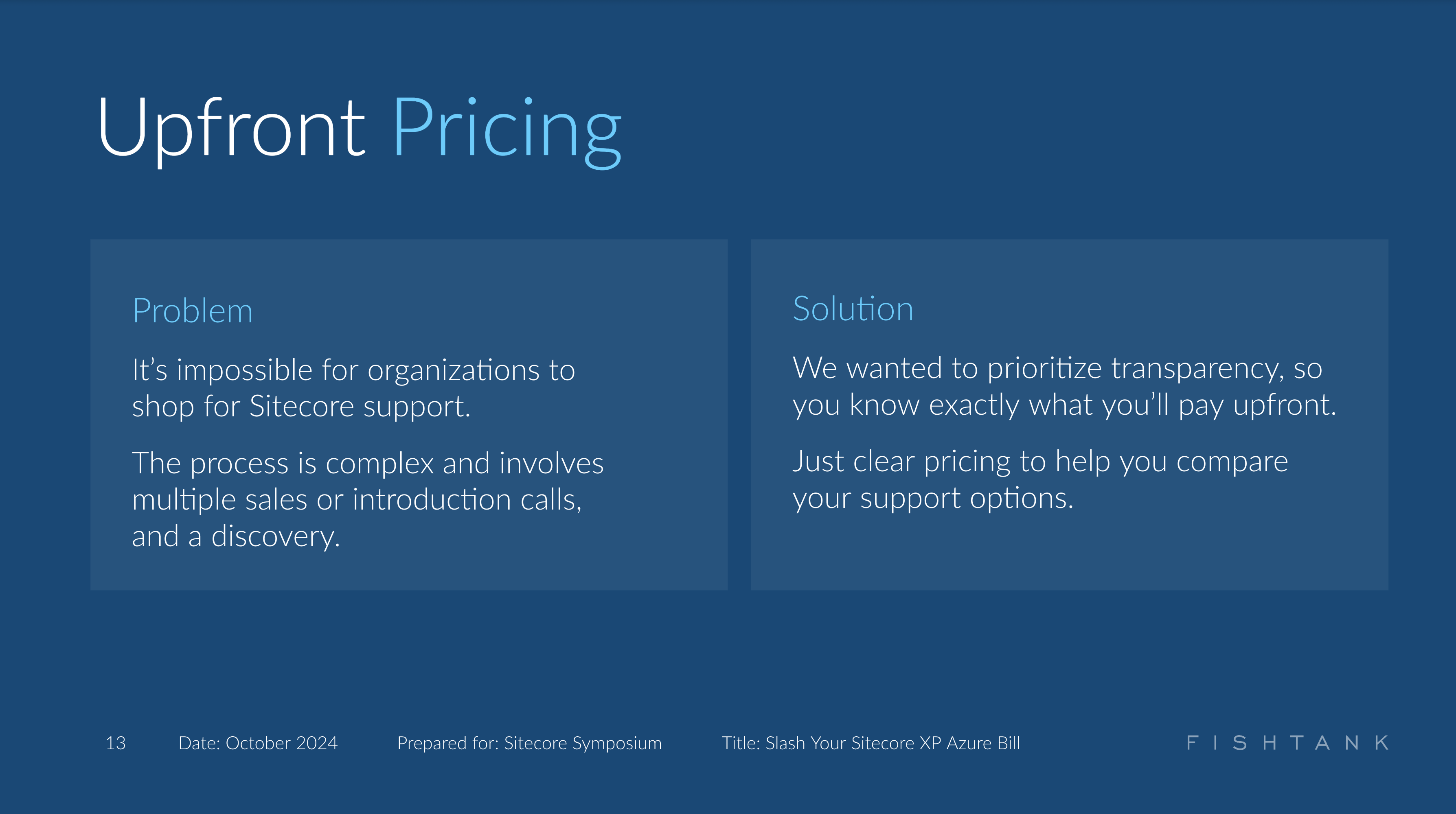 Clear Sitecore support pricing with transparent options for easy comparison.