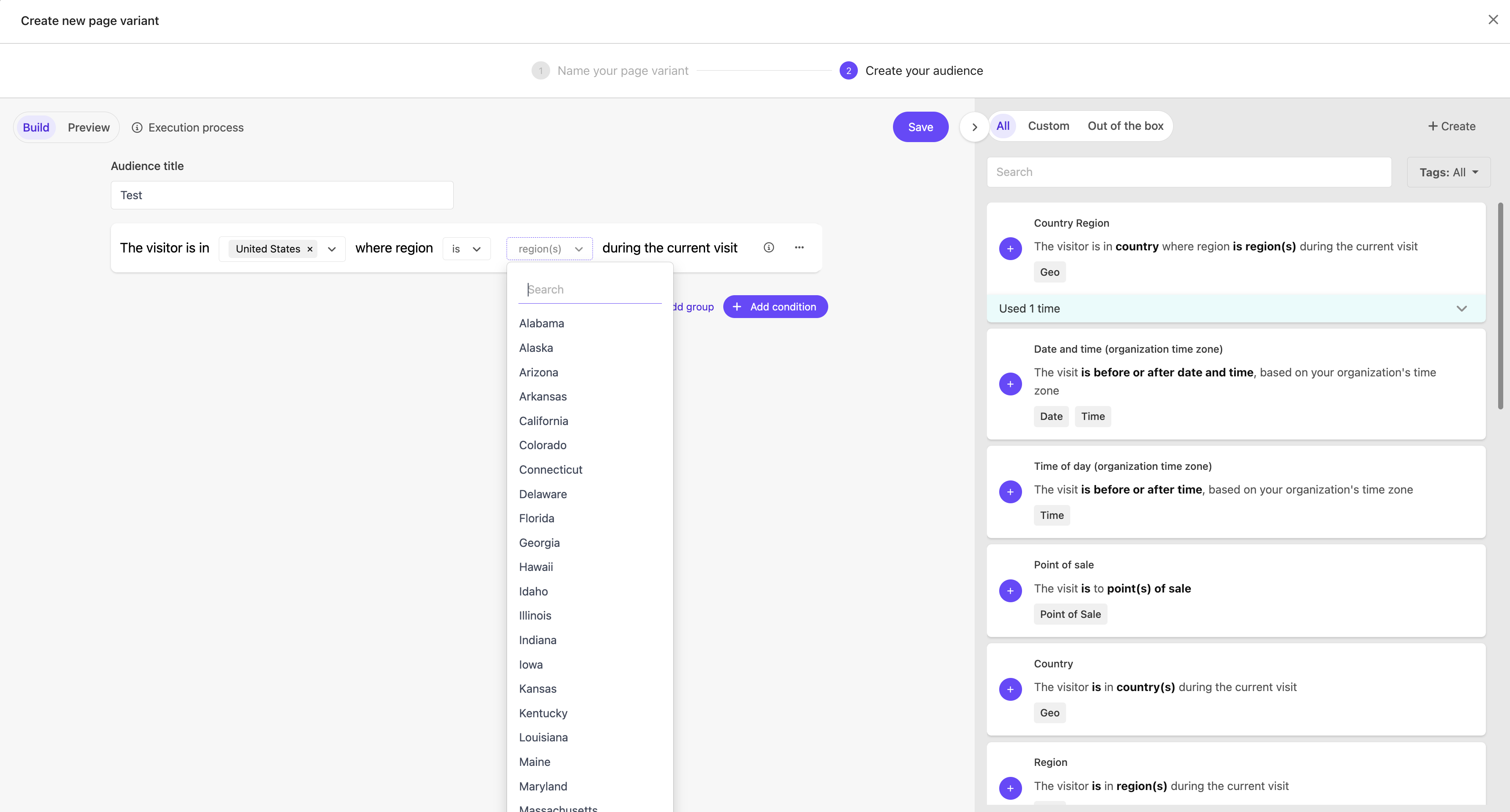 Sitecore XM Cloud audience targeting and conditions