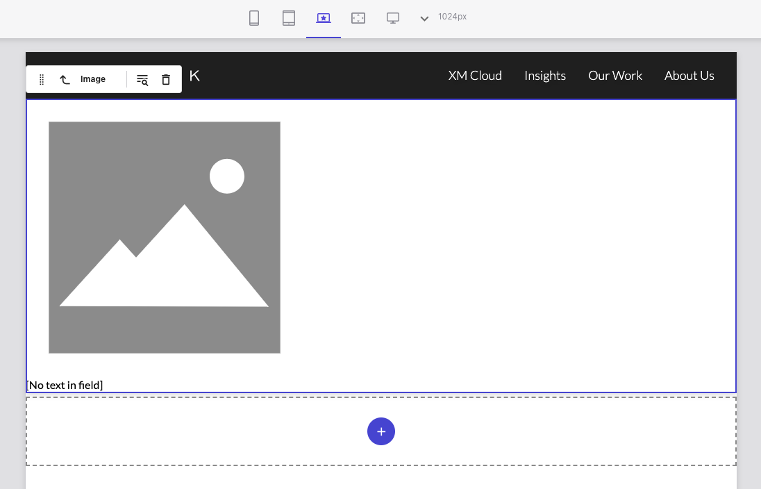 Sitecore XM Cloud Pages image component