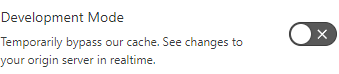 Temporarily bypass Cloudflare cache toggle