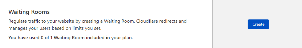 Cloudflare Waiting Rooms