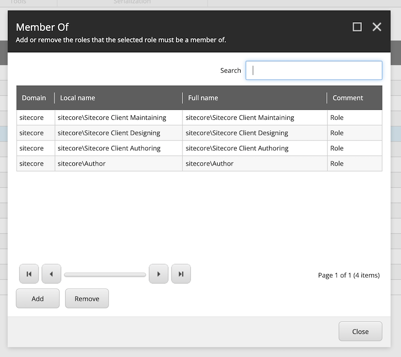 Content author roles in Sitecore