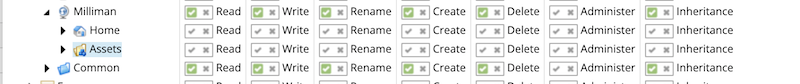 Assets user permissions in Sitecore