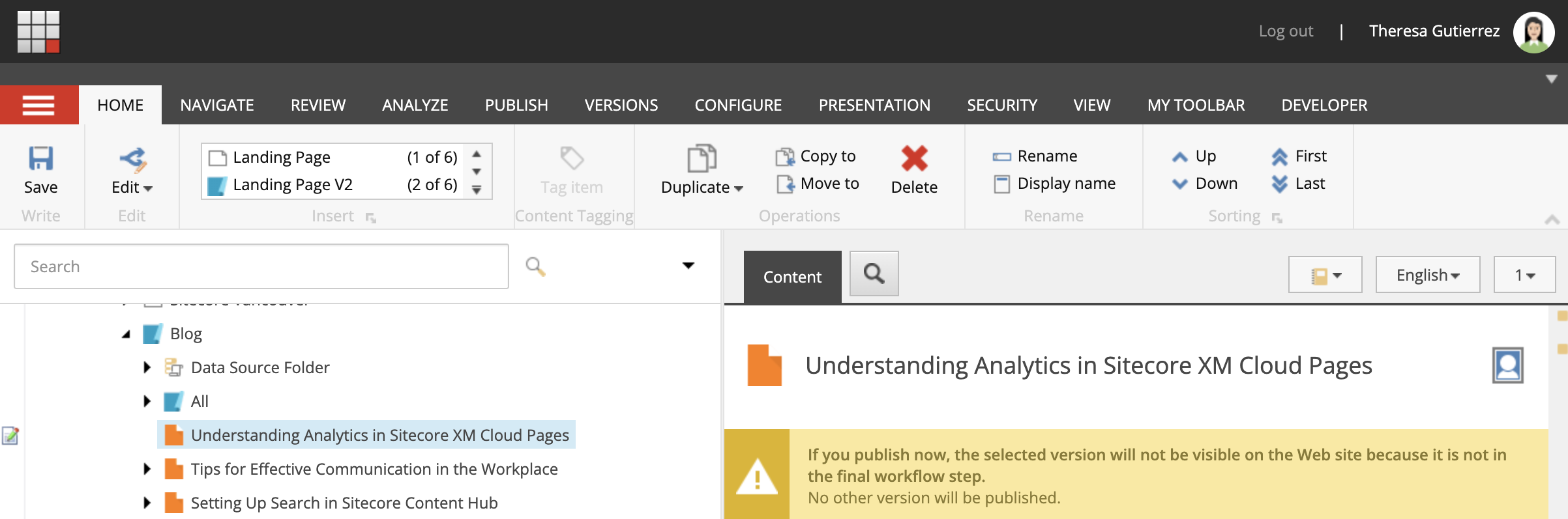 Sitecore Content Editor Workflow State