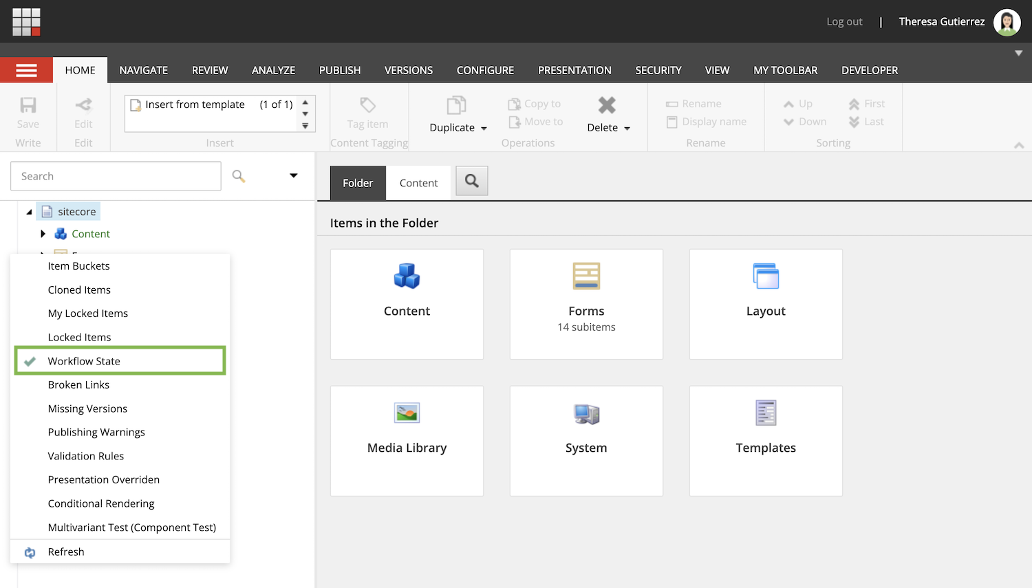 Sitecore Content Editor Workflow State