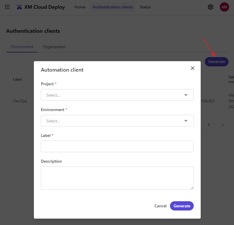 Screenshot of how to deploy Sitecore XM Cloud with DevOps Release Pipeline CLI