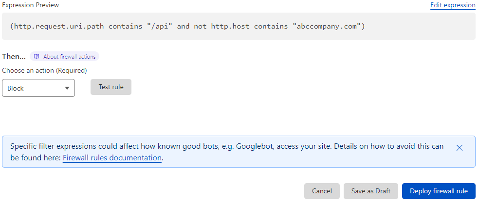 Setting up firewall rules in Cloudflare to protect your Sitecore API's