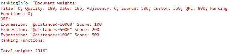 Ranking Code Sample