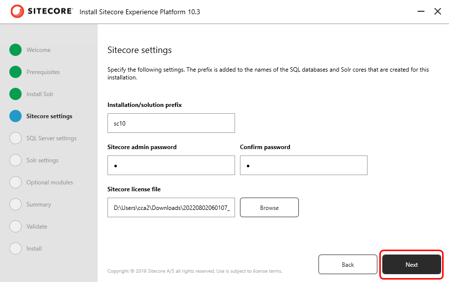 Install Sitecore XP 10.3 Using  Sitecore Install Assistant