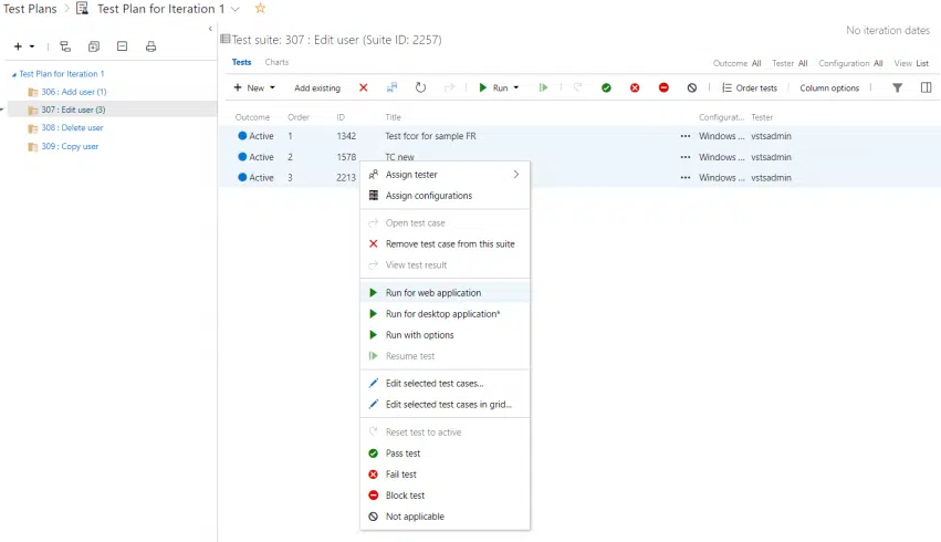 Test runs in Azure DevOps