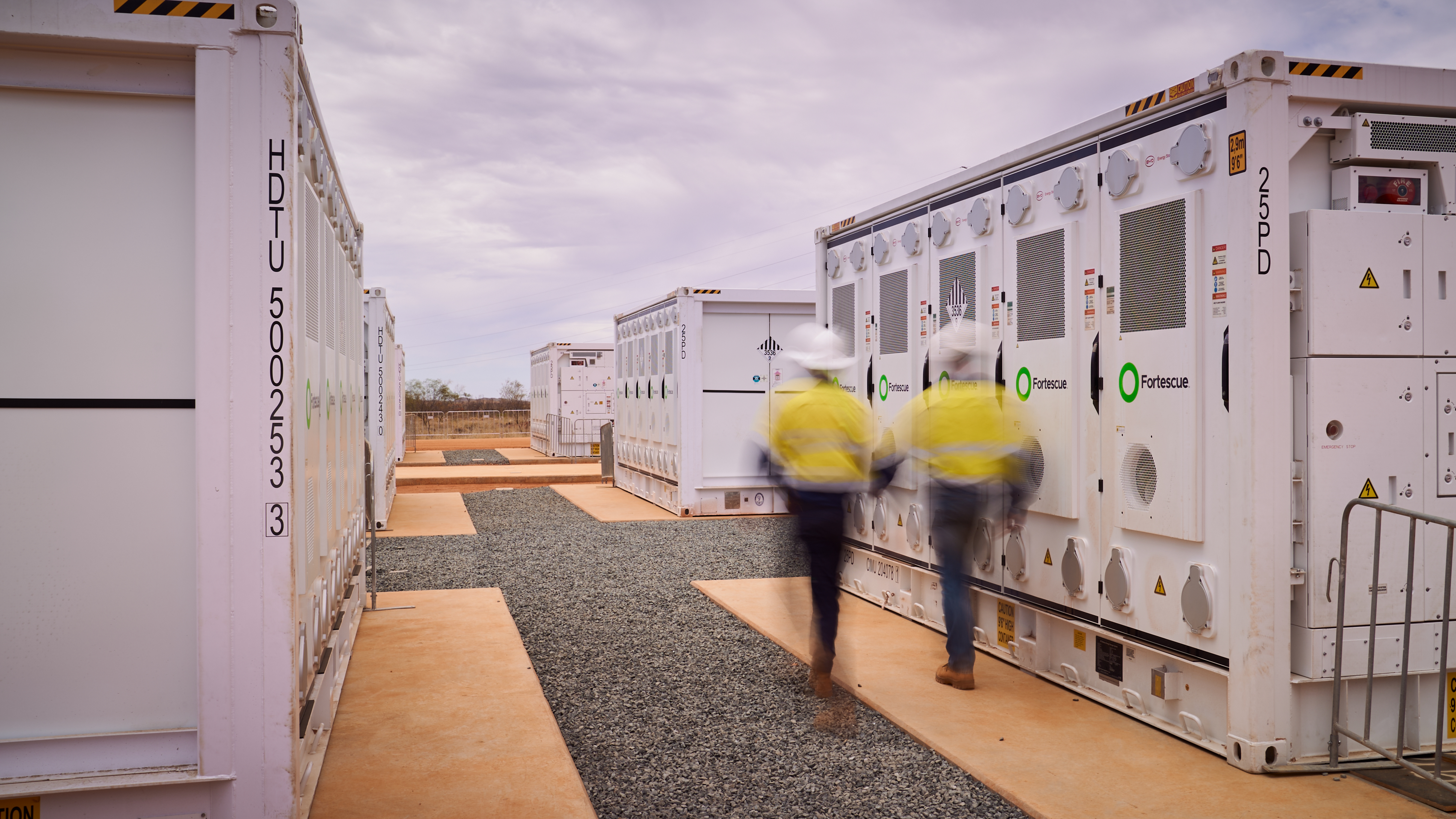 BYD battery energy storage units arriving for installation at North Star Junction