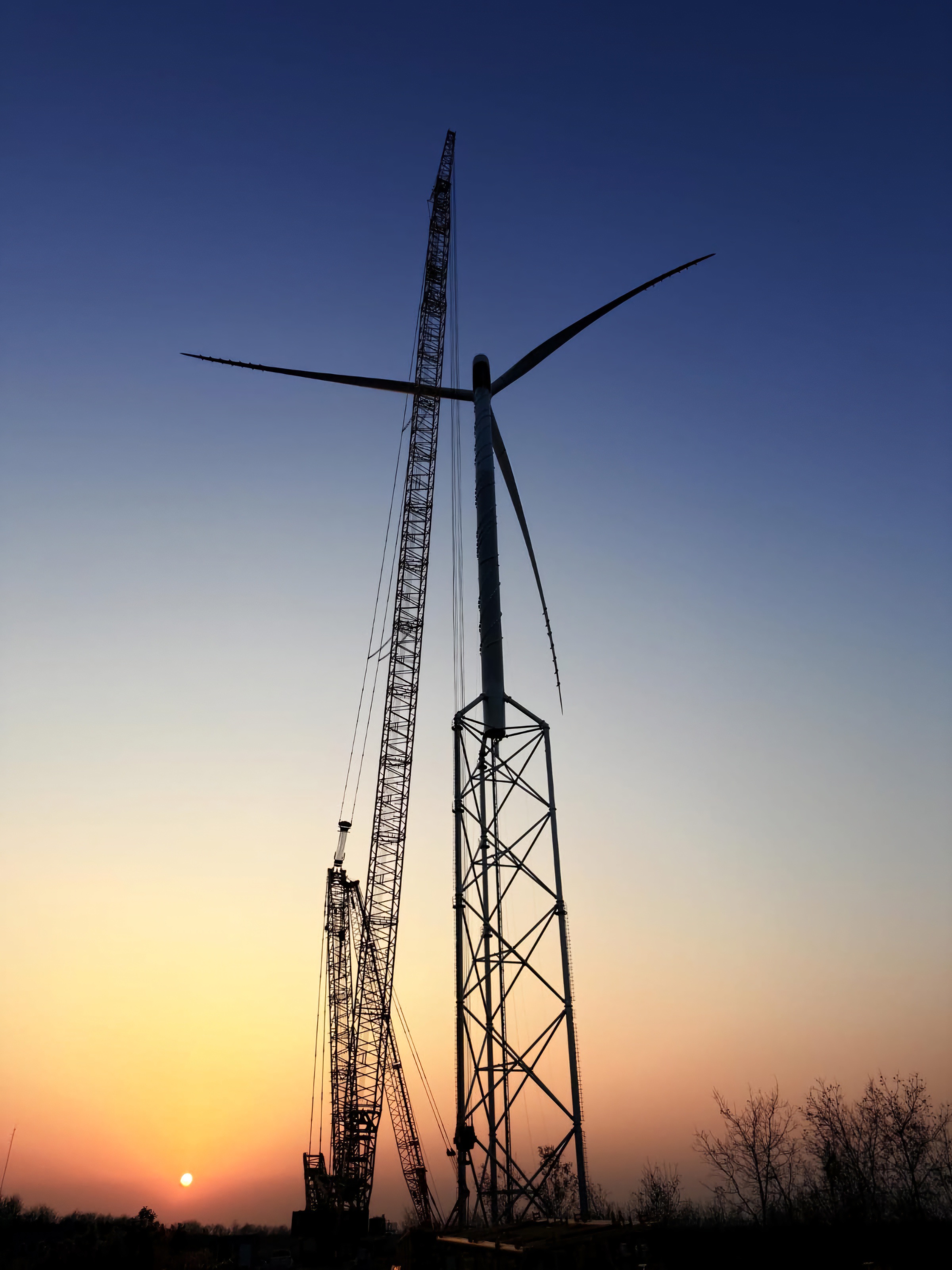 Construction underway on the Nullagine Wind Project in the Pilbara