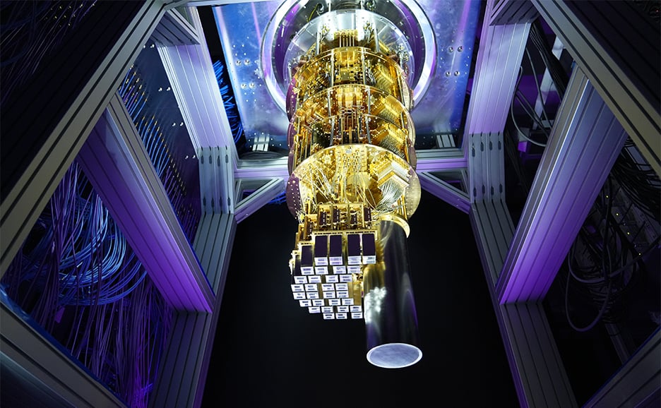 A photo of a quantum computer
