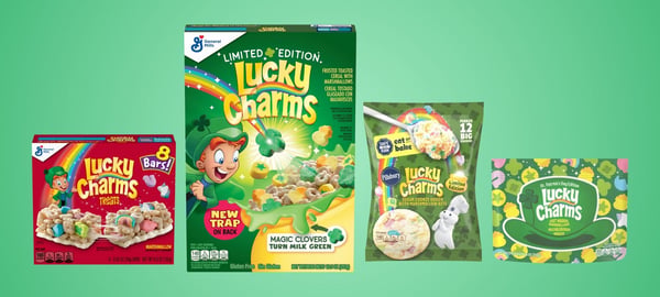 Lucky Charms Lucky Charms Turns Milk Green Limited-Edition Cereal — product image