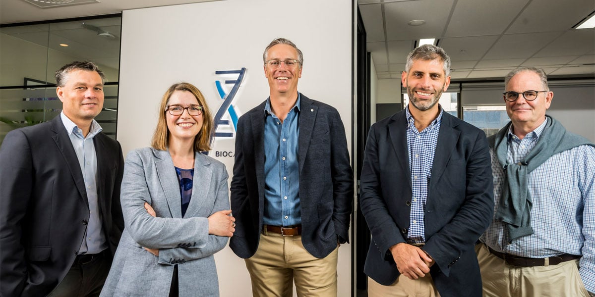 Brandon Capital. L-R: Dr Chris Smith, Dr Melissa McBurnie, Dr Chris Nave, Dr Jonathan Tobin, Dr Stephen Thompson
