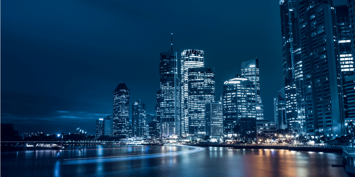 Brisbane CBD at night