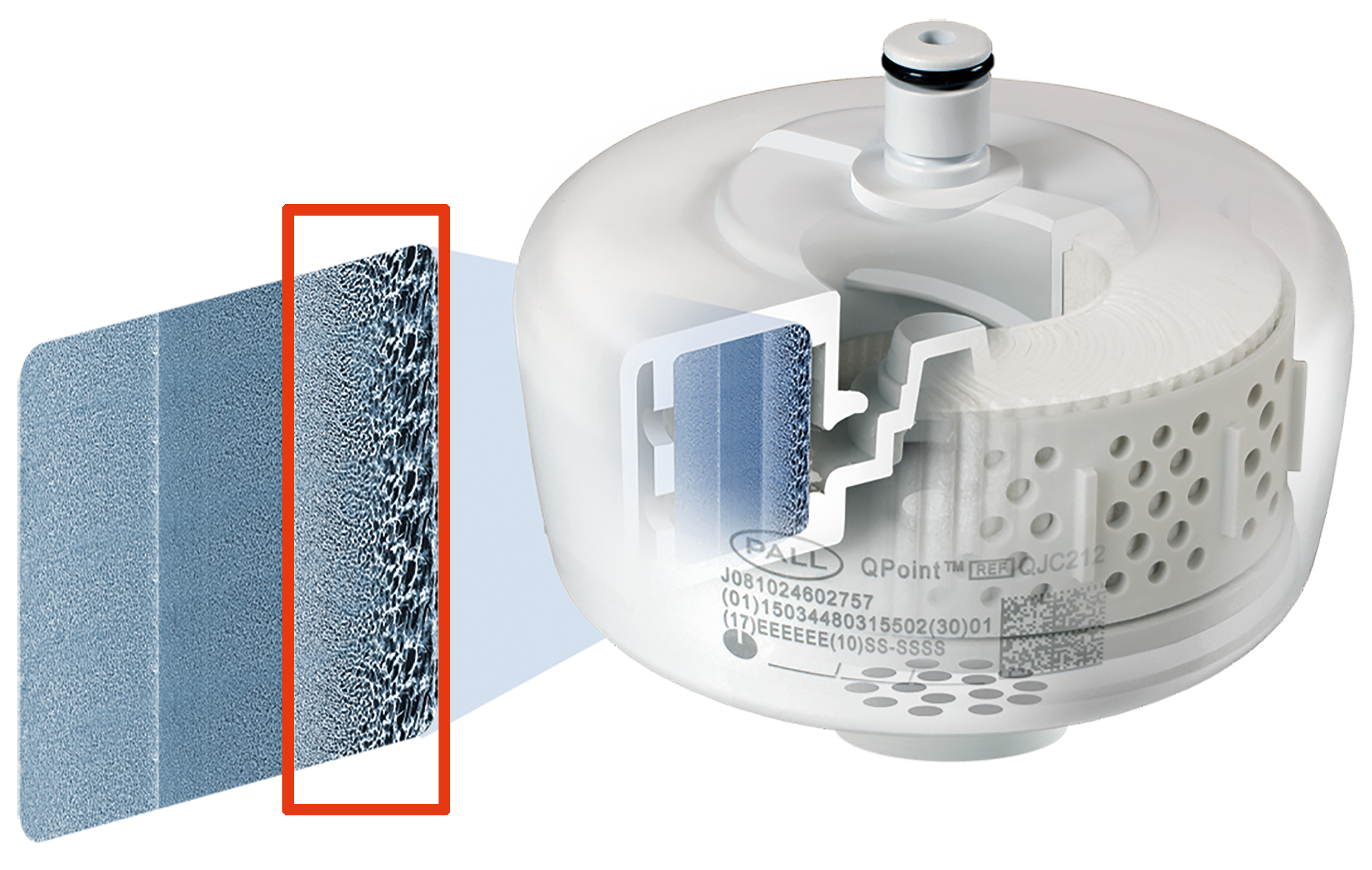 Internal prefiltration layer