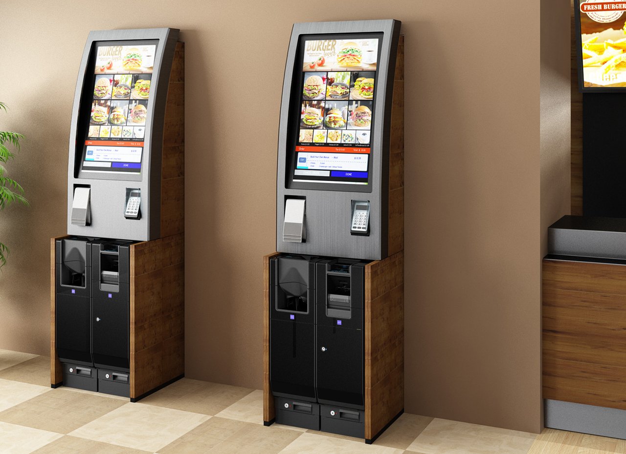 Burgerladen mit CI-10X-Kiosk