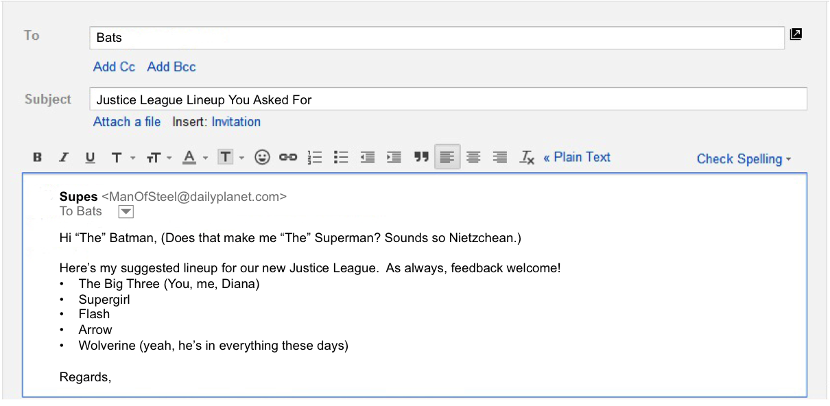 astuces pour les e-mails professionnels – exemple clair