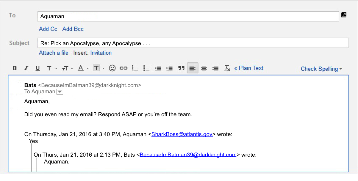 astuces pour les e-mails professionnels – réponse de colère