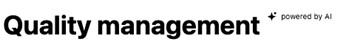 Gestión de calidad con IA