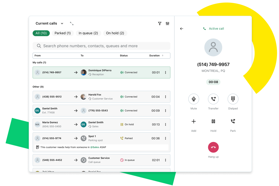 Thumbnail features GoTo’s Attendant Console  for receptionists and operators.