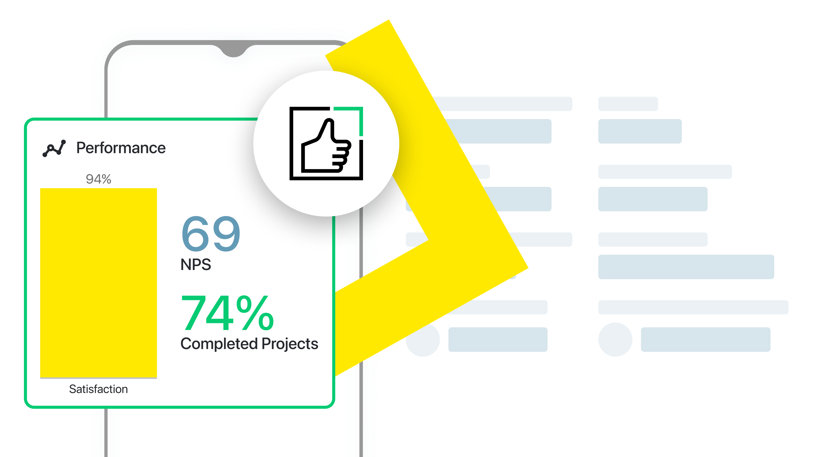 Deployment progress dashboard showing implementation metrics and project status, illustrating expert-led onboarding and system deployment.