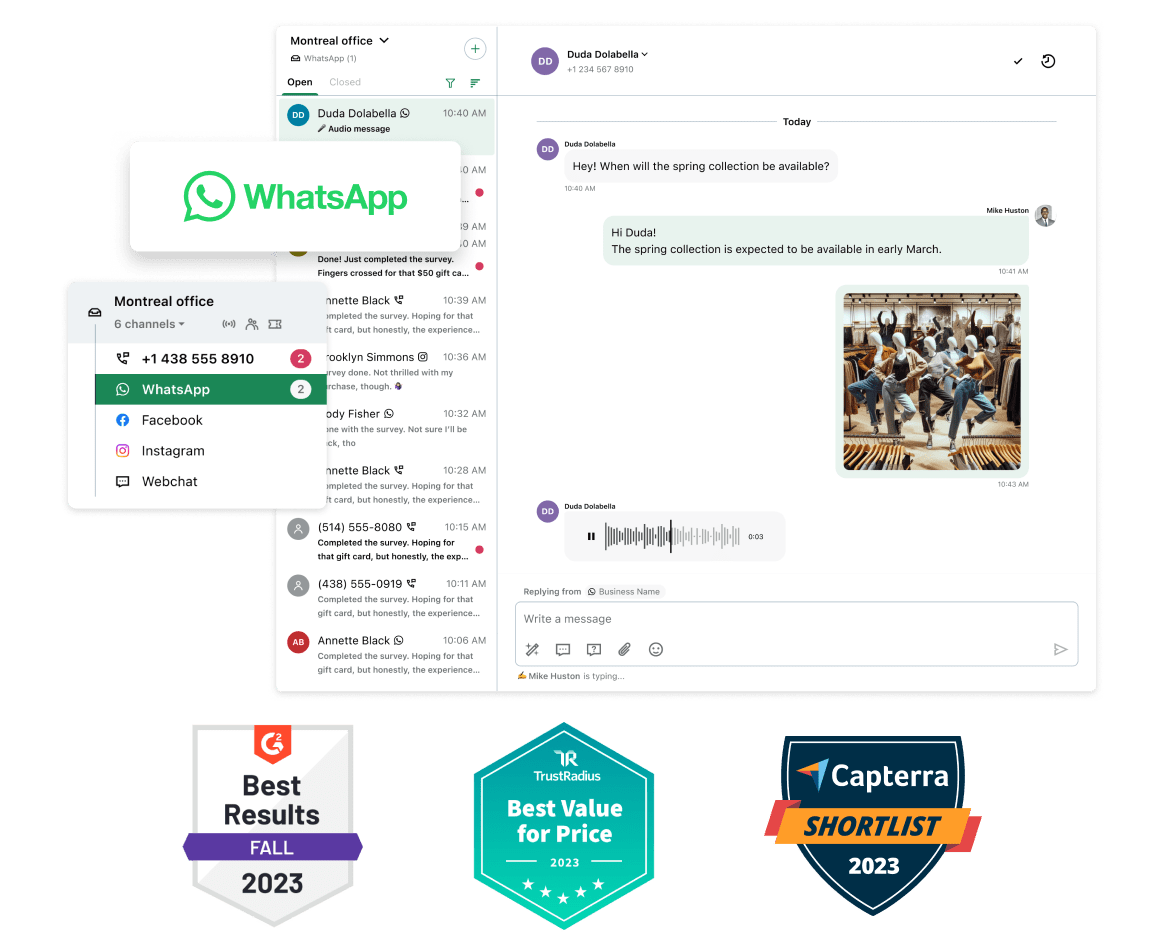 Le produit primé Customer Engagement de GoTo Connect, présentant une vue complète des interactions de votre campagne et des détails de l’engagement.