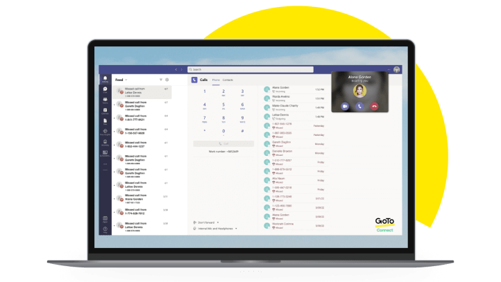 Screens showing GoTo Connect MS License and Calling Plan.