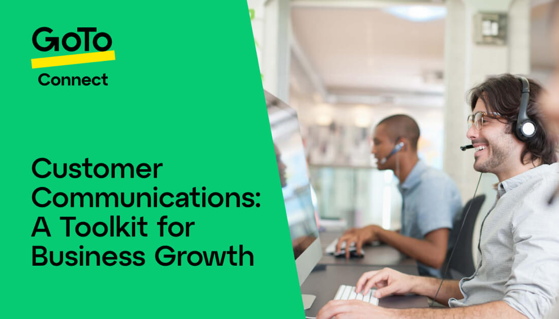 An ebook cover of "Customer Communications: A Toolkit for Business Growth".