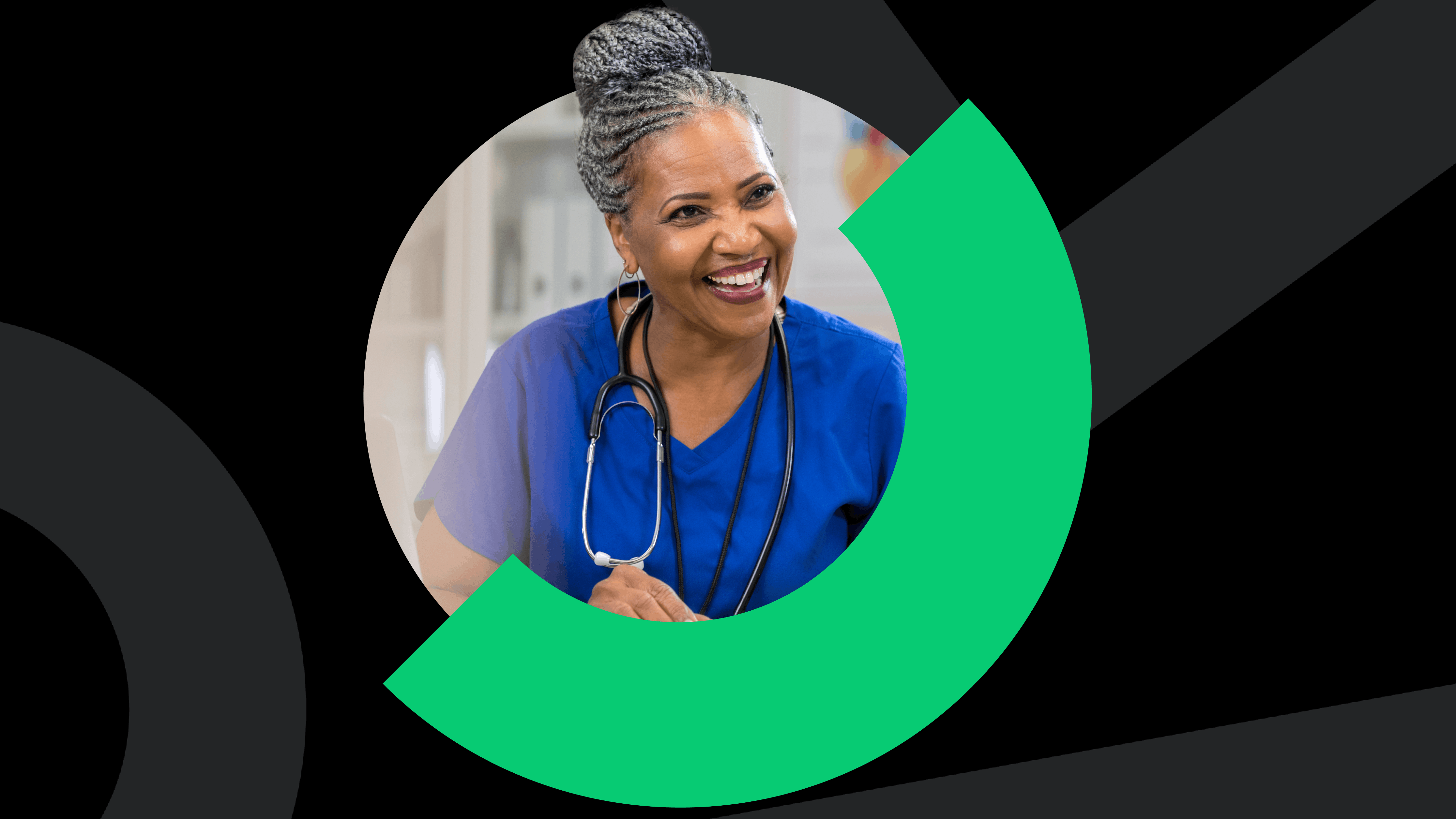 A nurse following up with her patient