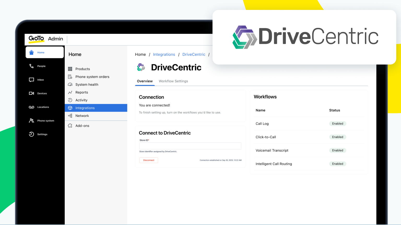 DriveCentric product UI