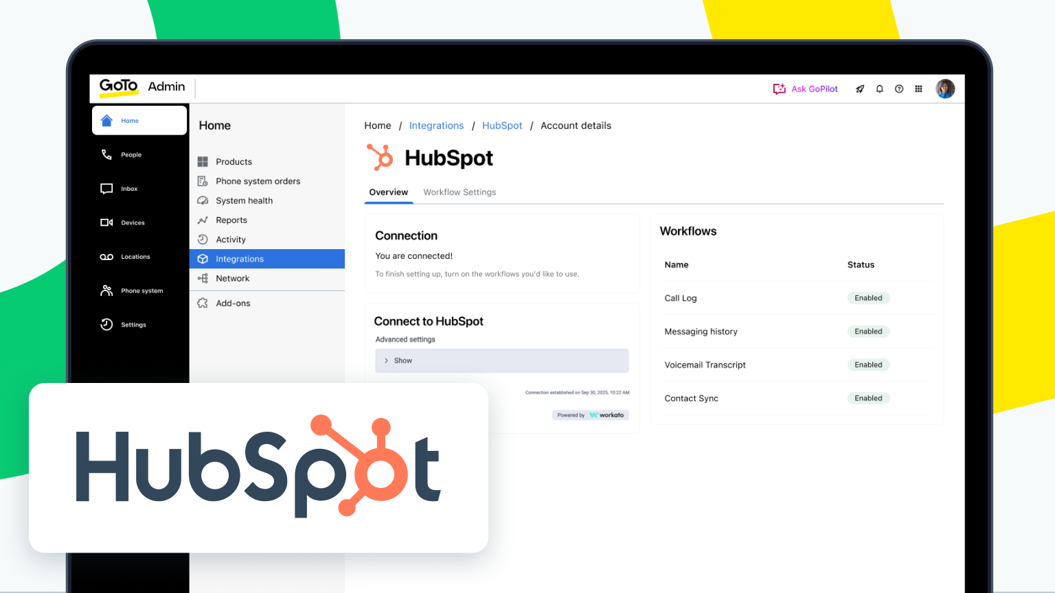 HubSpot product UI