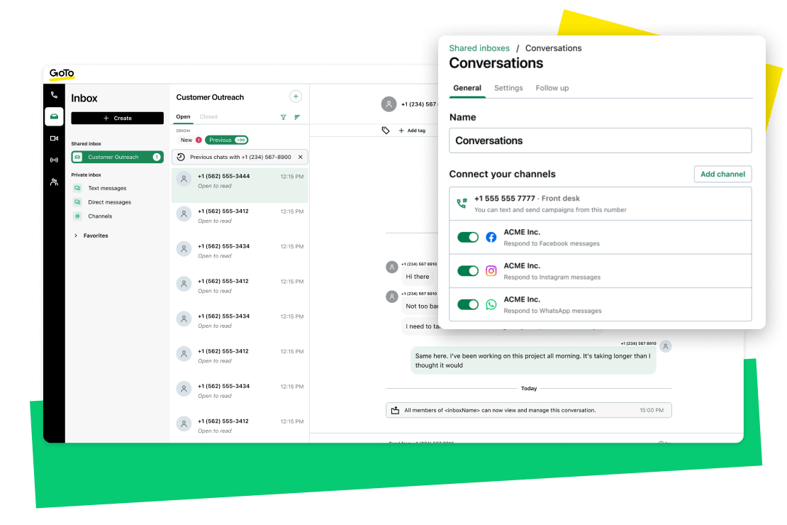 GoTo Connect CX includes additional features like AI sentiments and manager dashboards.
