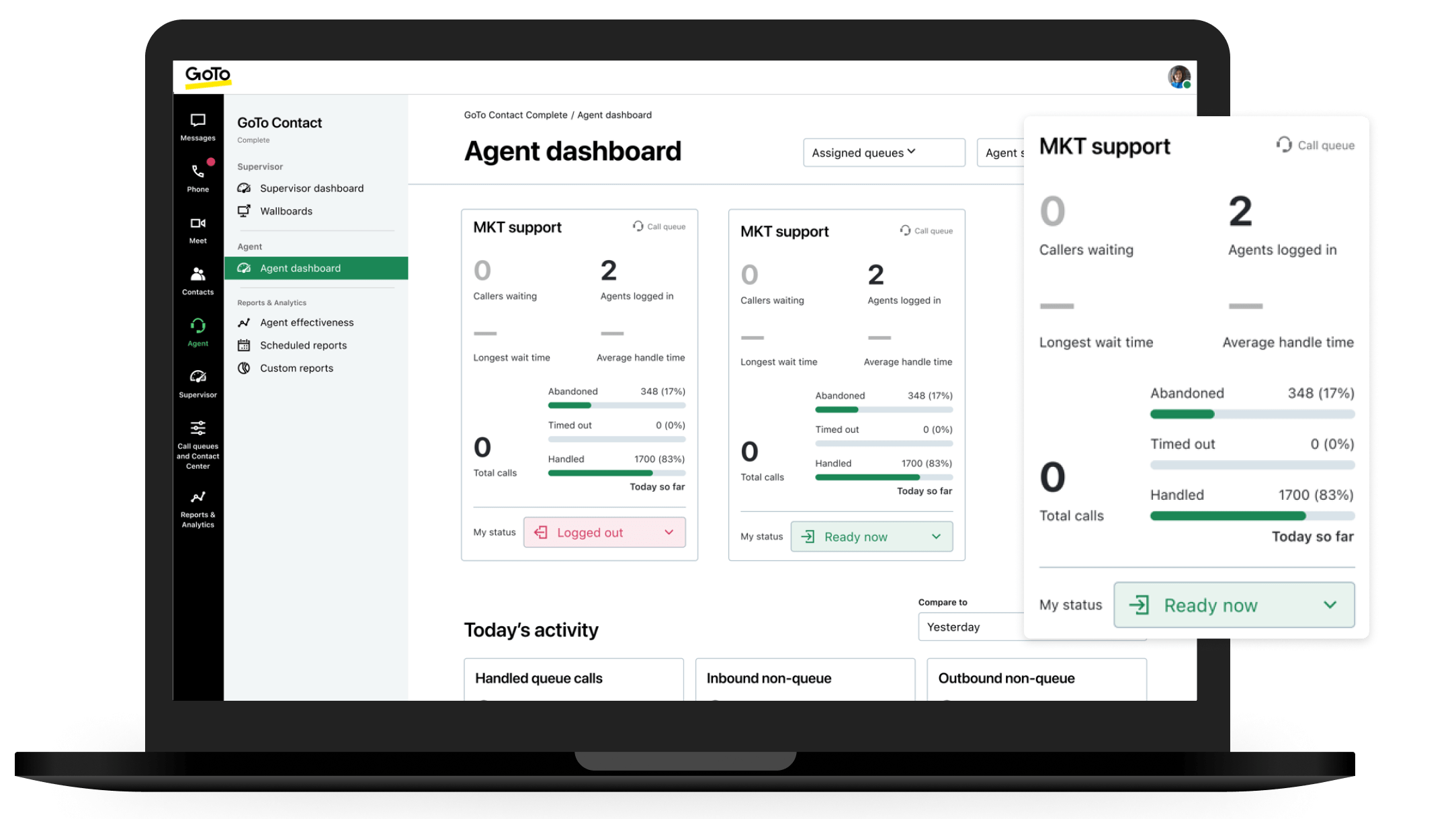 Agent dashboard U I.
