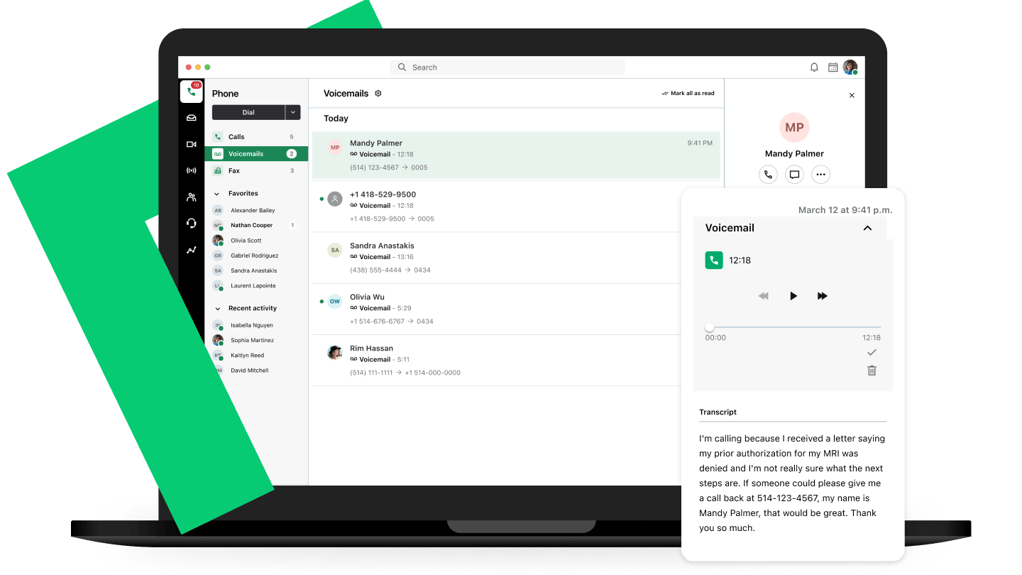 Voicemail Transcripts