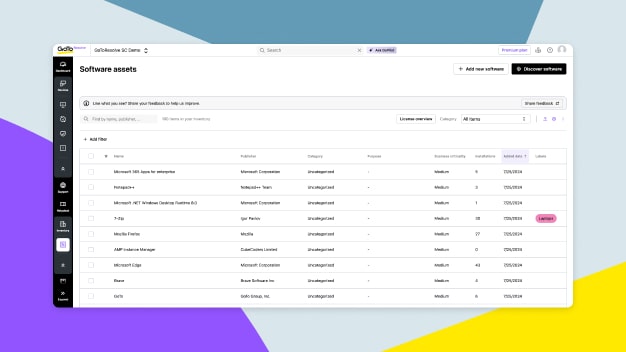 GoTo Resolve Software Asset Management automate discovery, and easily add software to inventory.