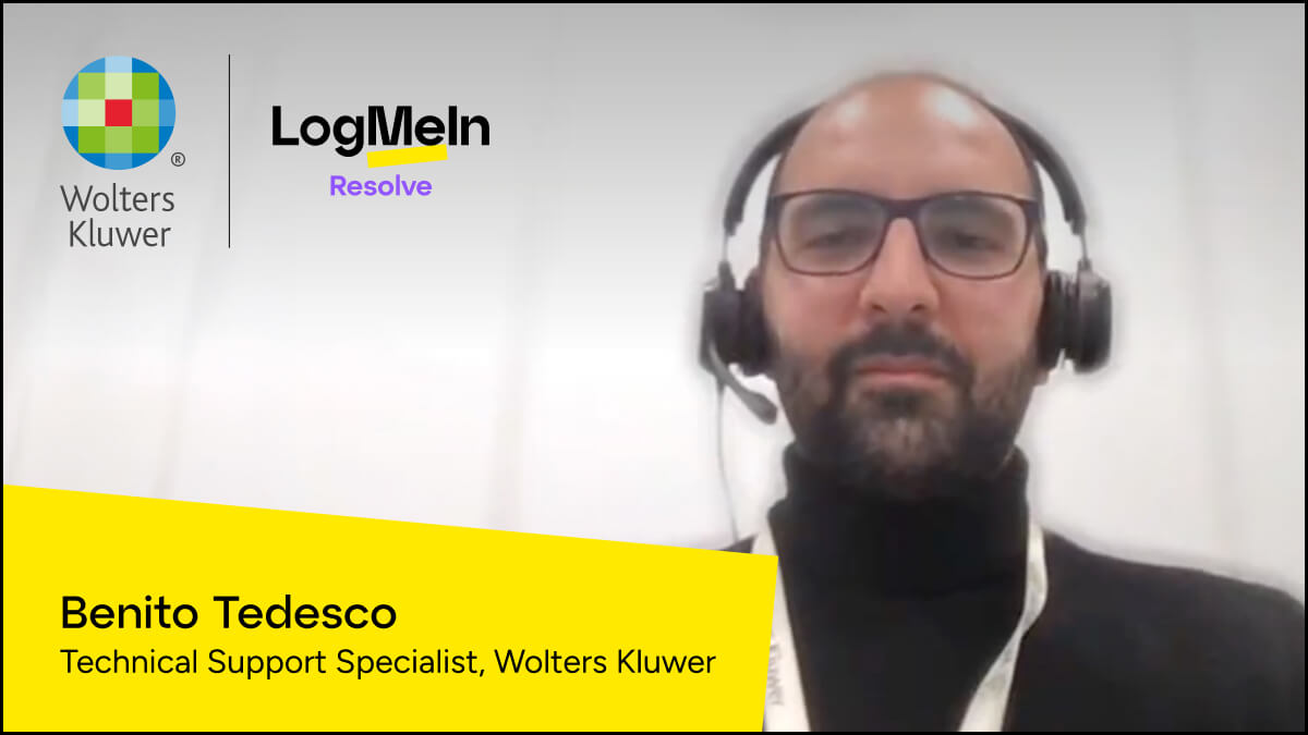 How LogMeIn Resolve enhanced IT Support for Wolters Kluwer video. Click to Play.