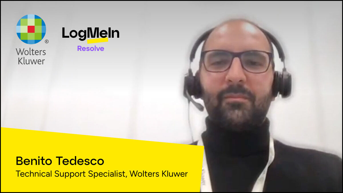 How LogMeIn Resolve enhanced IT Support for Wolters Kluwer video. Click to Play.