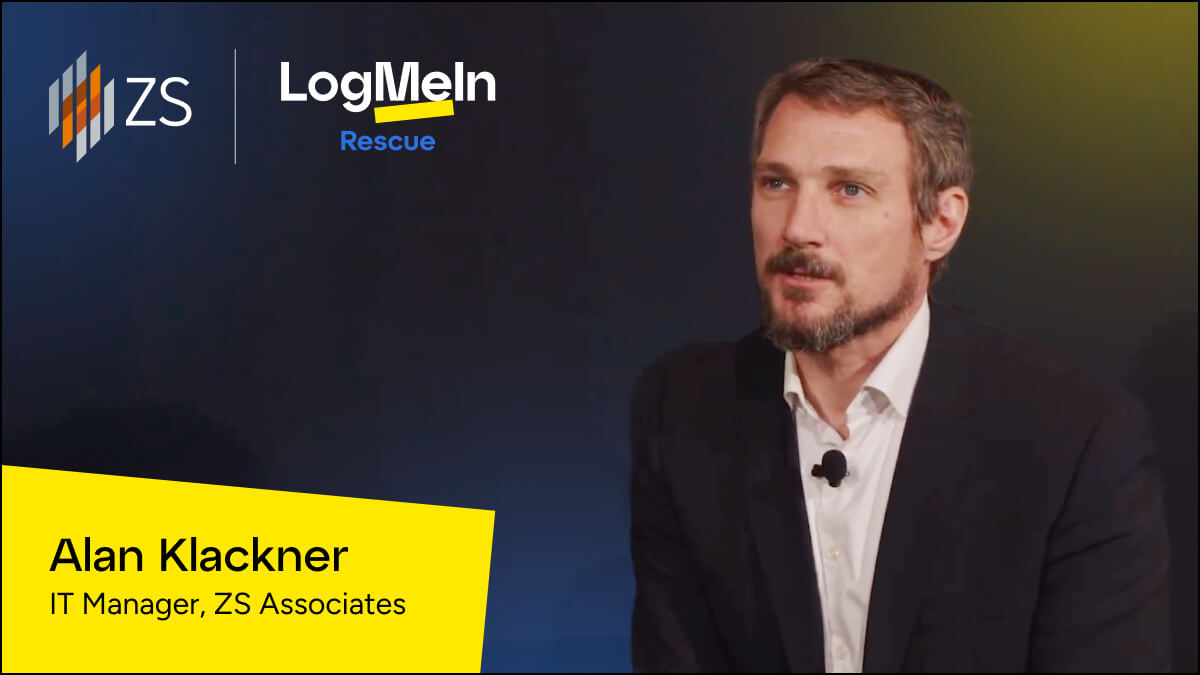 How LogMeIn Rescue helped ZS Associates simplify global remote support and strengthen security. Click to play.