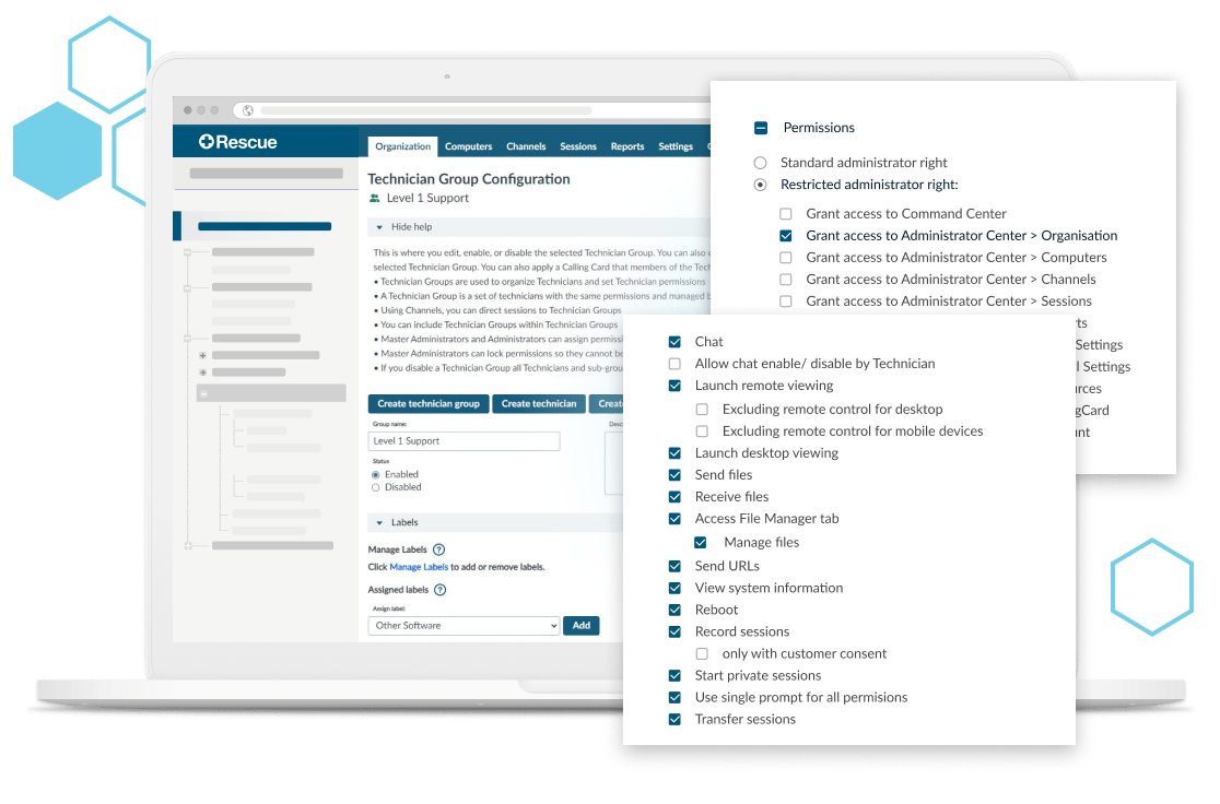 View all your administrator reports in one place, with the ability to filter by report type.