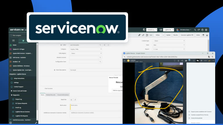 Integrating ServiceNow with LogMeIn Rescue to automate IT support workflows and enhance service desk operations.
