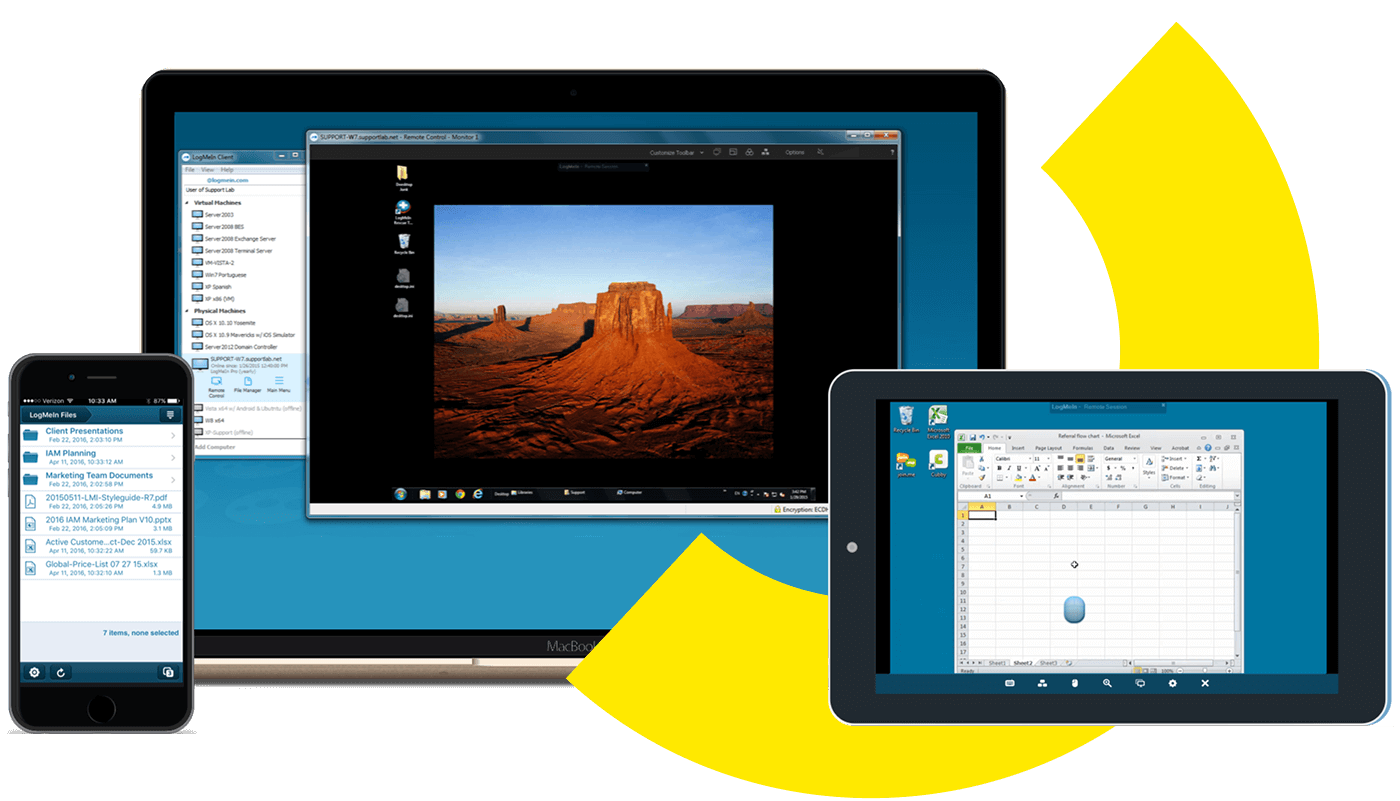 LogMeIn Pro enables easy remote access to your computer from anywhere.