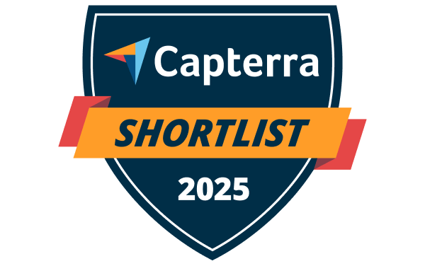 Capterra Shortlist 2025 badge
