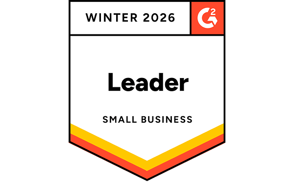 G2 Leader Small Business Winter 2026 badge