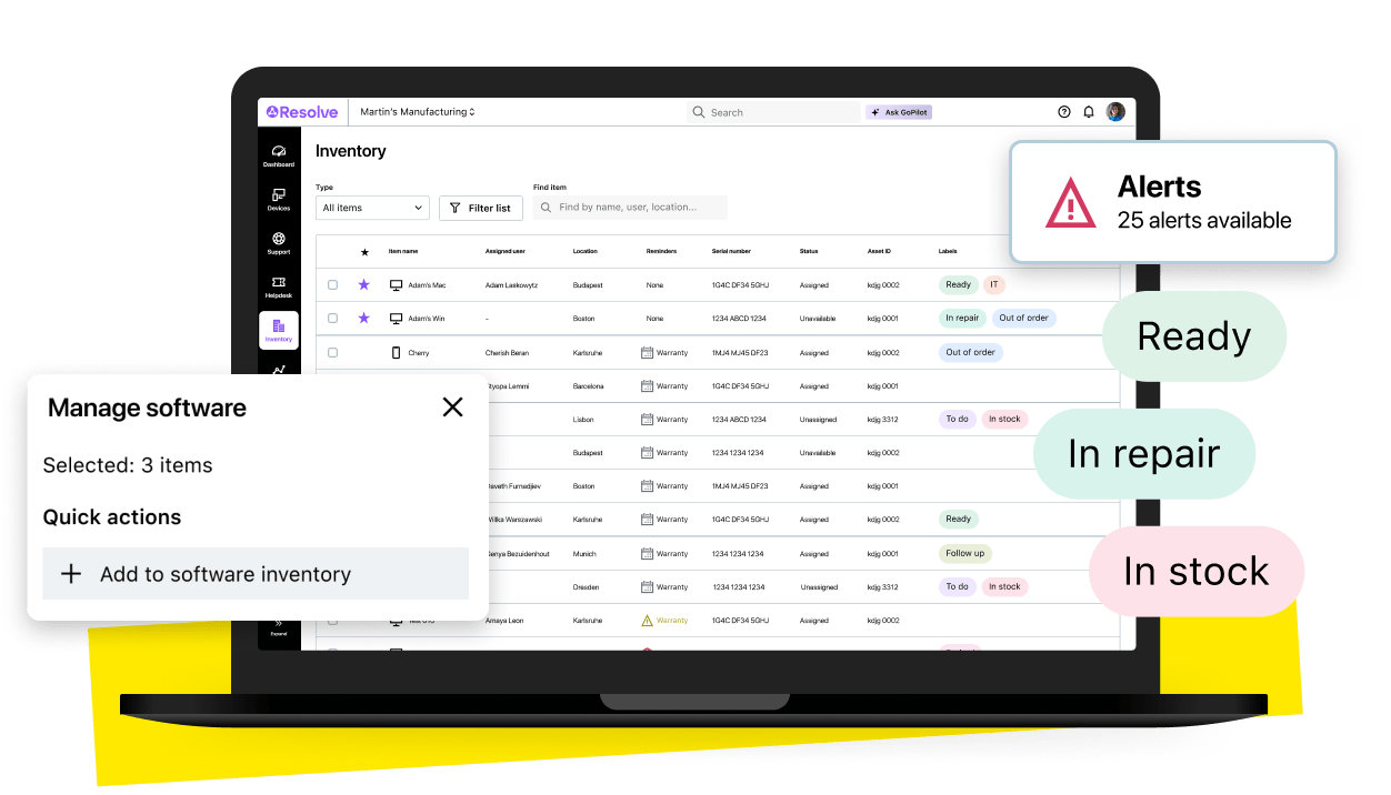 LogMeIn Resolve reporting system extracts data for internal review, delivering insights that support smarter business decisions and highlight value to customers.